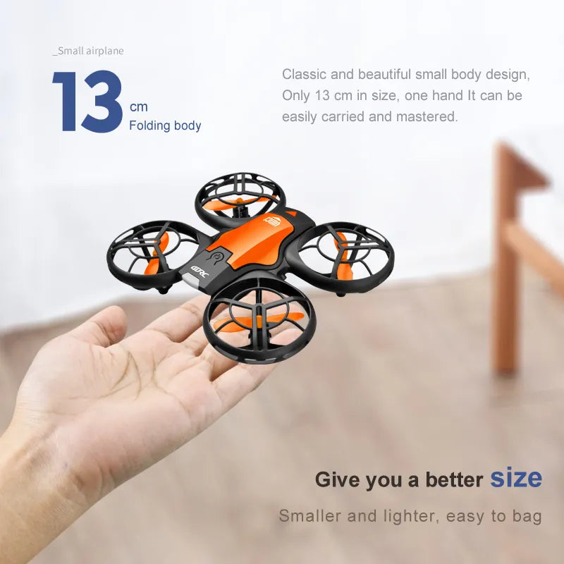V8 Induction Control VR Mini Drone 4k HD Aerial Photography RC Helicopters Toy Gifts WiFi FPV Quadcopter With Camera Free Return